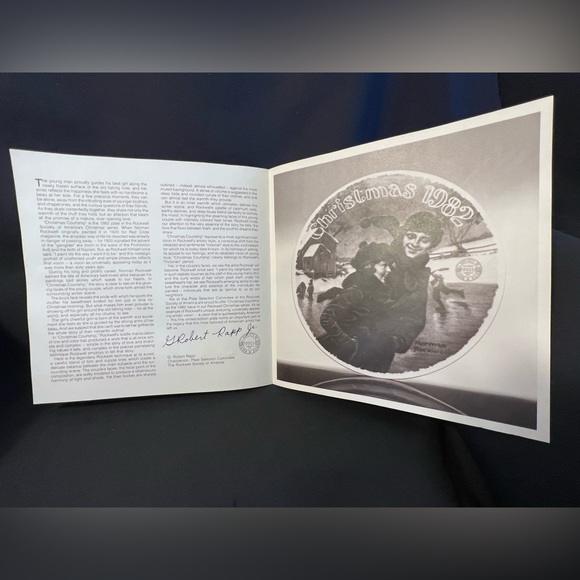 Norman Rockwell “Christmas Courtship” Decorative Plate - Picture 3 of 6